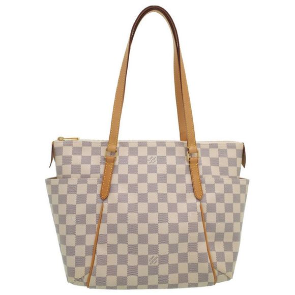 Louis Vuitton Damier Azur Totally PM Tote Bag Beige - Picture 1 of 8